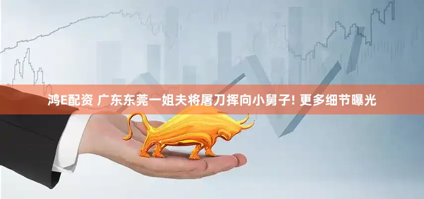 鸿E配资 广东东莞一姐夫将屠刀挥向小舅子! 更多细节曝光